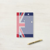 Post-it® Australie Design en fibre de carbone Style Chrome (Sur un bureau)