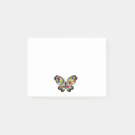 Post-it® Autism Awareness Butterfly (Devant)
