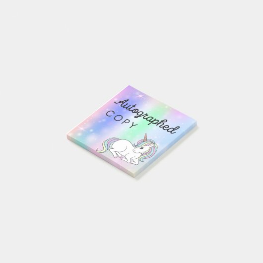 Post-it® Autographed Copy Post It Notes for Fantasy Authors (Incliné)