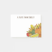 Post-it® Automne Automne Moisson Aquarelle Élégante Simple (Devant)