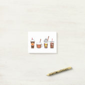 Post-it® automne café citrouille épice automne (Sur un bureau)