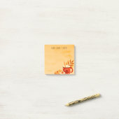 Post-it® Automne Citrouille Spice Coffee Lover Automne Vibe (Sur un bureau)