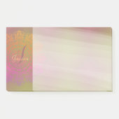 Post-it® Automne en hiver Mandala Monogram Post-It Notes (Devant)