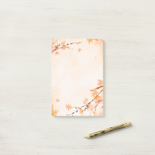 Post-it® Automne Feuilles Post Notes (Sur un bureau)