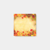 Post-it® Automne Feuilles sur vieux Arrière - plan papier (Devant)