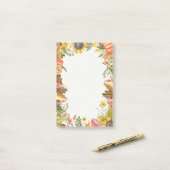 Post-it® Automne Maple Feuille Citrouille Post-it-Note (Sur un bureau)