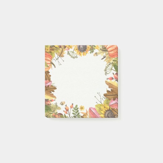 Post-it® Automne Maple Feuille Citrouille Post-it-Note Post (Devant)