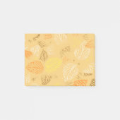 Post-it® Automne, Motif Feuille 4 (Devant)