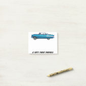Post-it® Automobile Chevrolet Bel Air Classic 1957 (Sur un bureau)