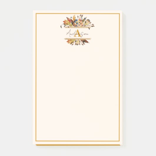 Post-it® Autumn leaves frame personalized (Devant)