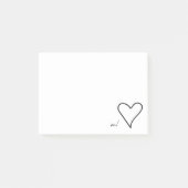 Post-it® Avec des notes de post-it d'amour (petites) (Devant)