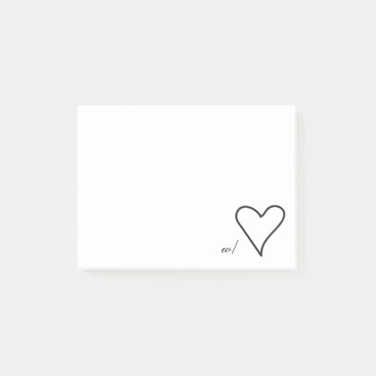 Post-it® Avec des notes de post-it d'amour (petites) (Devant)