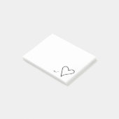 Post-it® Avec des notes de post-it d'amour (petites) (Incliné)