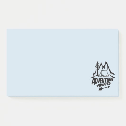 Post-it® Aventure Attend Camping (Devant)