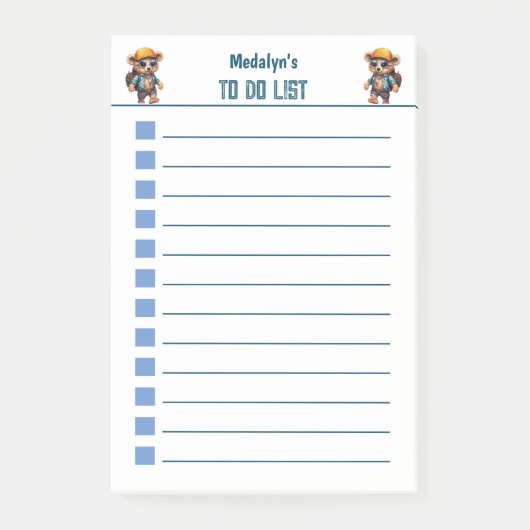 Post-it® Aventures ensoleillées avec Beachy Bear - Prêt pou (Devant)