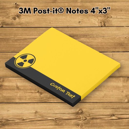 Post-it® Avertissement de radioactivité