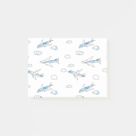 Post-it® avion à doodle (Devant)