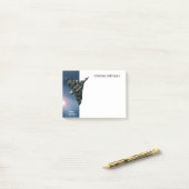 Post-it® Avion militaire, Avro Vulcan, votre nom (Sur un bureau)