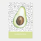 Post-it® Avocado vert moderne Nom personnalisé (Devant)