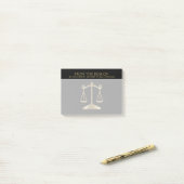 Post-it® Avocat - Avocat - Noir et Or (Sur un bureau)