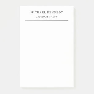 Post-it® Avocat de droit minimaliste professionnel classiqu