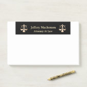 Post-it® Avocat De Droit Professionnel Moderne (Sur un bureau)