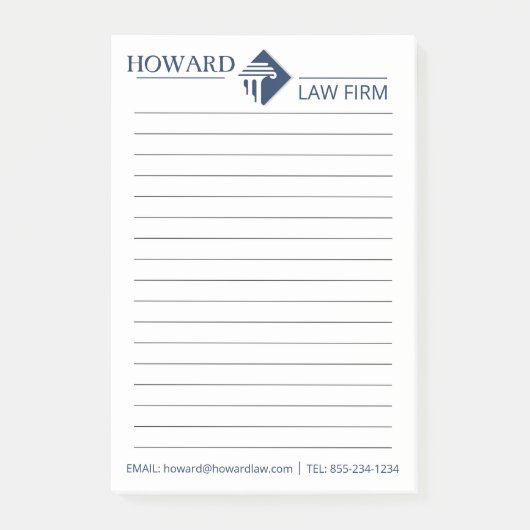 Post-it® Avocat d'une société juridique personnalisable log (Devant)