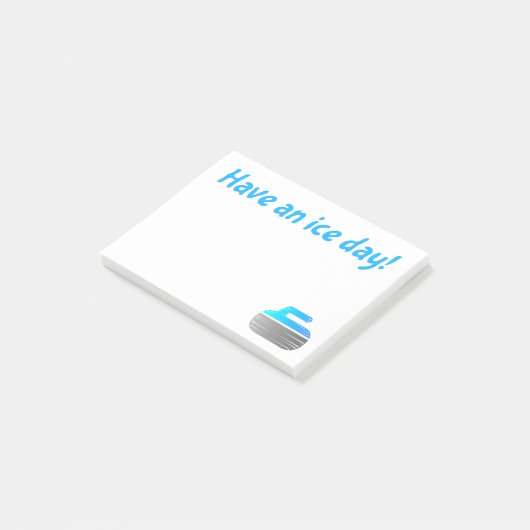 Post-it® "Ayez un jour de glace !" Notes collantes de (Incliné)