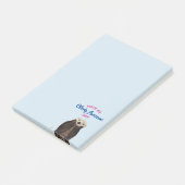 Post-it® Ayez une journée absolument géniale mignonne Otter (Incliné)