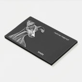 Post-it® Azawakh Abstrait Art Dog Name (Incliné)