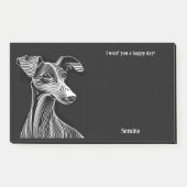 Post-it® Azawakh Abstrait Art Dog Name (Devant)