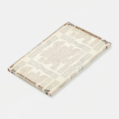 Post-it® Aztec Eagle Guerrier Tribal Art antique (Incliné)