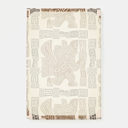 Post-it® Aztec Eagle Guerrier Tribal Art antique (Devant)