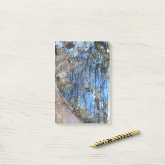 Post-it® Azure et Iridescence (Sur un bureau)