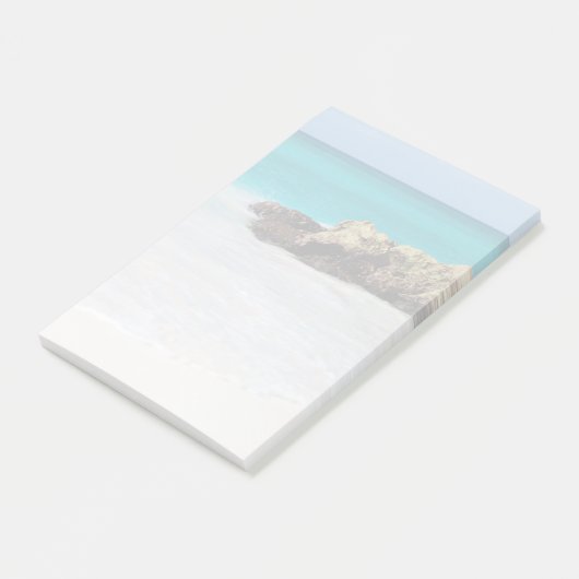 Post-it® Azure Ocean Sandy Beach Faded Photo (Incliné)