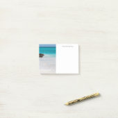 Post-it® Azure Ocean Sandy Beach Photo (Sur un bureau)