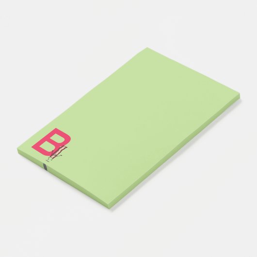 Post-it® B est pour la lettre sautante heureuse d'ABC de (Incliné)