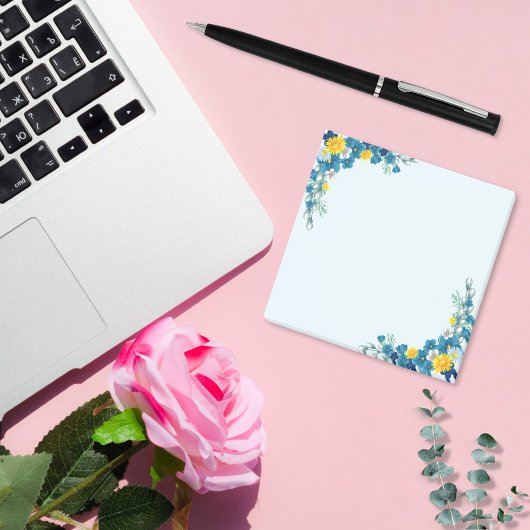 Post-it® Baby Blue Floral Dream