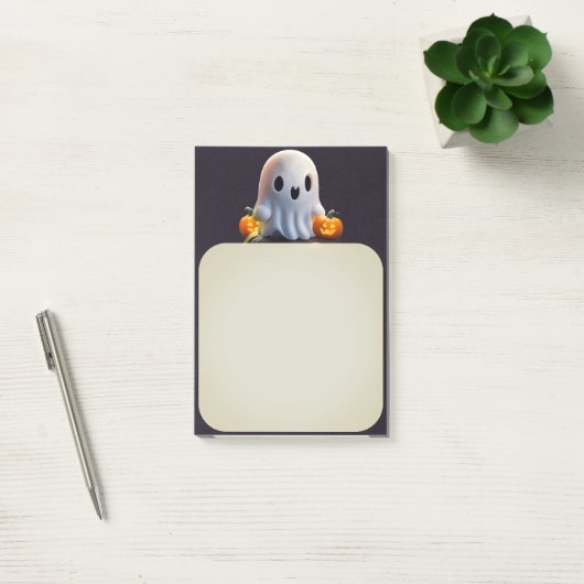 Post-it® Baby Ghost Déplaisant mignon caractère Halloween (Bureau)