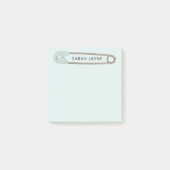 Post-it® Baby shower garçon Bleu simple Pin de couche (Devant)