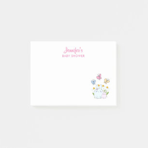 Post-it® Baby shower lapins, papillons et marguerites
