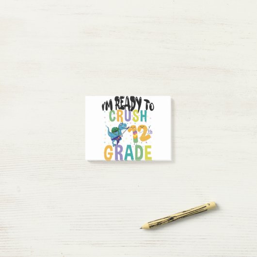 Post-it® Back to School I'm Ready To Crush (Sur un bureau)