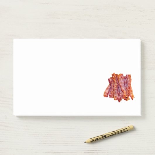 Post-it® Bacon Bacon (Sur un bureau)