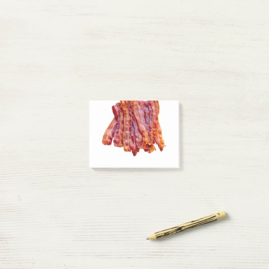 Post-it® Bacon Bacon (Sur un bureau)