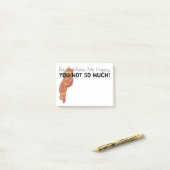 Post-it® Bacon drôle (Sur un bureau)