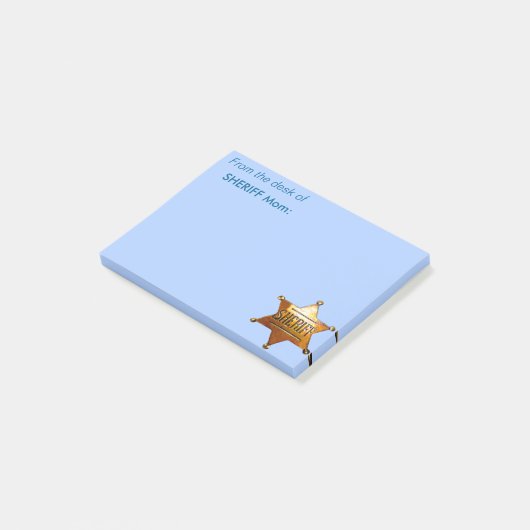 Post-it® Badge d'Antique Sheriff (Incliné)