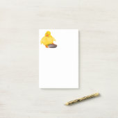 Post-it® Baguette de canard jaune amusant Notes (Sur un bureau)