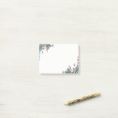 Post-it® Baies de houx de Noël branches vacances (Sur un bureau)