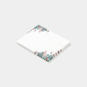 Post-it® Baies de houx de Noël branches vacances (Incliné)