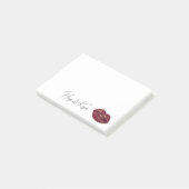 Post-it® Baiser des lèvres rouges (Incliné)